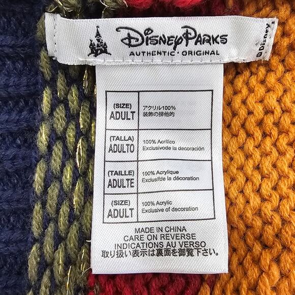 Disney Mickey Mouse Scarf Infinity Knitted Multicolor Red Yellow Green Cozy - Picture 9 of 12